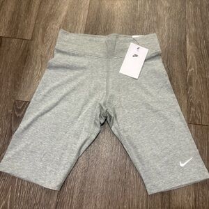 Nike Women's Light Gray Bike Shorts